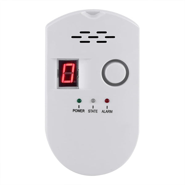 VGEBY Propane/Natural Digital Gas Detector Plug-in with Digital Display, High Sensitivity Propane / Methane / LPG / LNG / Butane / Combustible Natural Gas Leak Detection Alarm Monitor Sensor for Home Kitchen