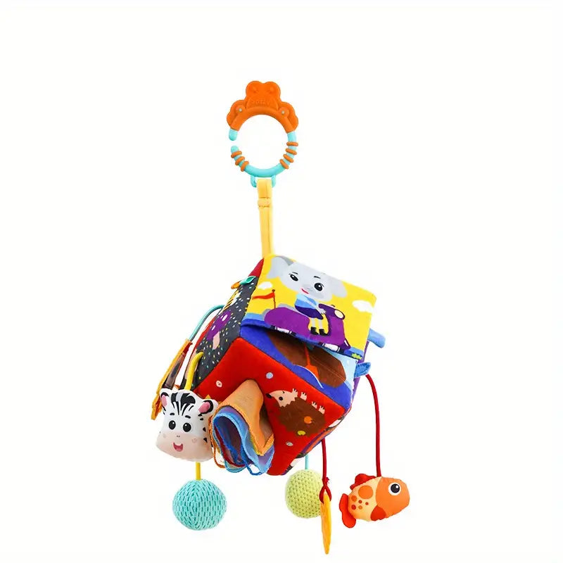Baby Stroller Toy And Car Seat Toy For Infant With Teether Hanging Rattle Toys Clip