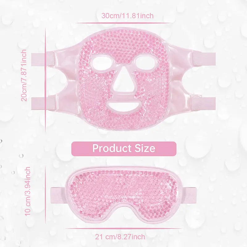 1pc, Cold Face Eye Mask Ice Pack, Reduce Face Puff, Dark Circles, Gel Beads Hot Heat Cold Compress Pack, Face SPA