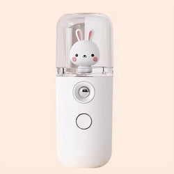 Face Mister Handheld Rechargeable Portable Hydrating Reduce The Look Of Aging Rabbit Decor Water Replenisher Face Mist Steamer