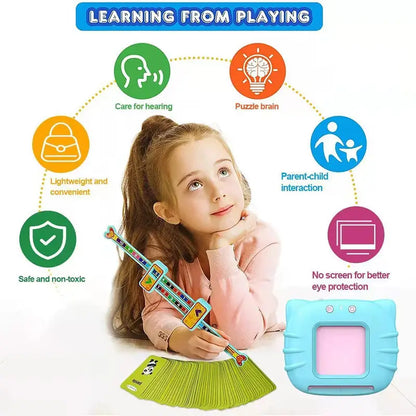 Toddlers English Guidance Educational Toys, Audible Baby Flash Cards, Children's Card Machine