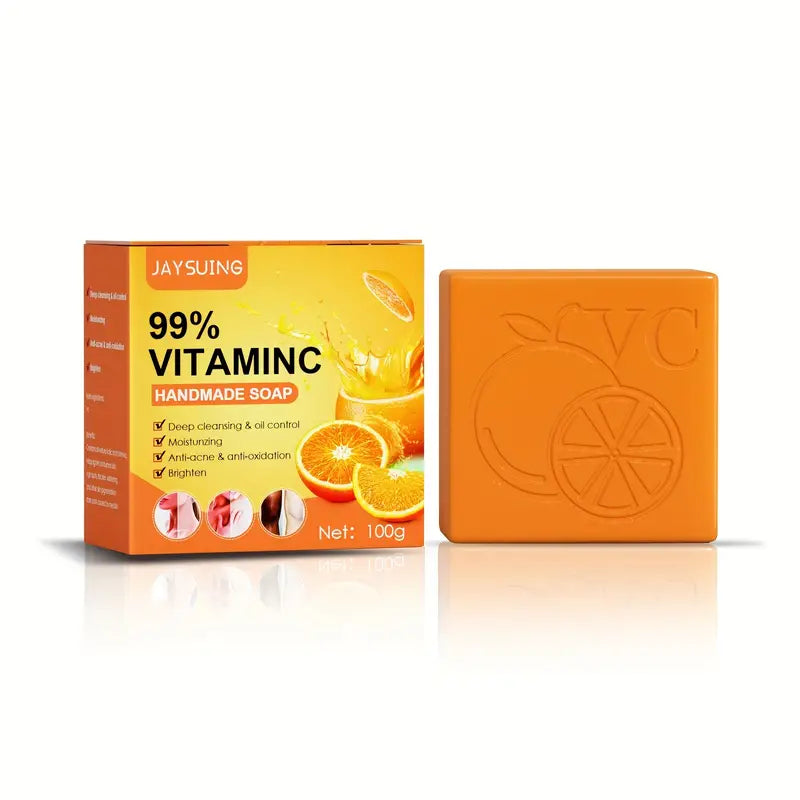 Vitamin C Handmade Soap, Orange Vitamin C Handmade Soap, Handmade Soap For Face Body