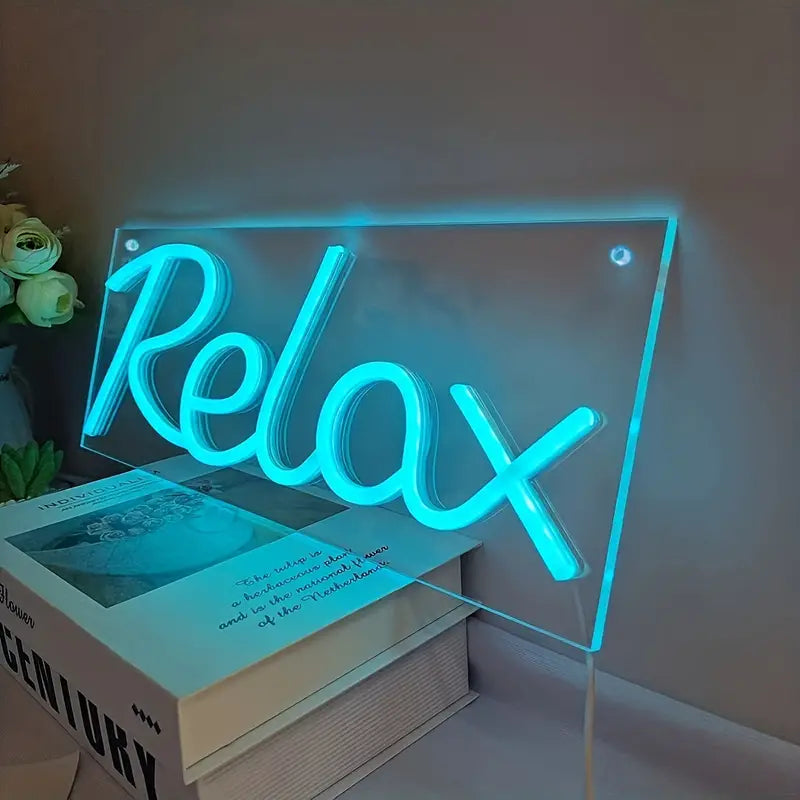 Light Up Your Child's Room with this Ice Blue LED Neon Sign - USB Powered ON/OFF Switch, Perfect for Christmas & Birthday Gifts!
