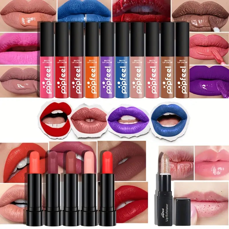 Complete Professional Makeup Set for Women - Eyeshadow Palette, Lipstick, Concealer, Blush, Mascara, Foundation, Loose Powder & More!