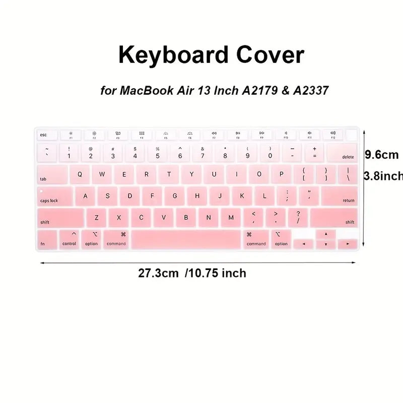 Thin Silicone Keyboard Cover Skin For MacBook Newest Air 13.3" 13 Inch 2020 With M1 Processor (Model A2337) Touch ID Accessories Protector