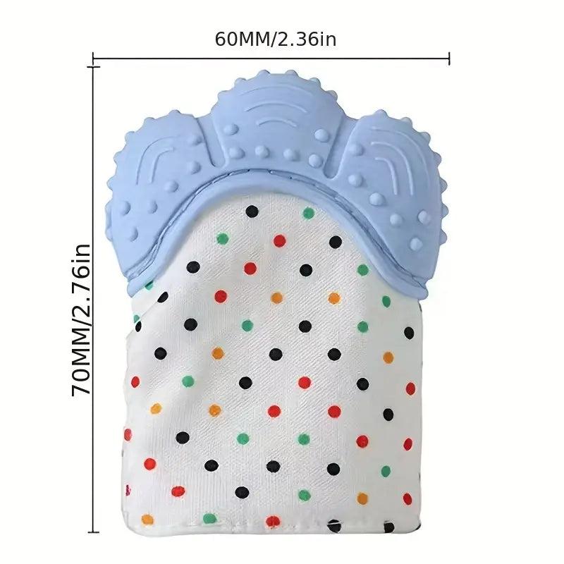 1pc Teething Gloves Baby Teething Silicone Grinding Teeth Glove Children's Sound Toy Anti-eating Hand Grinding Teeth Toy