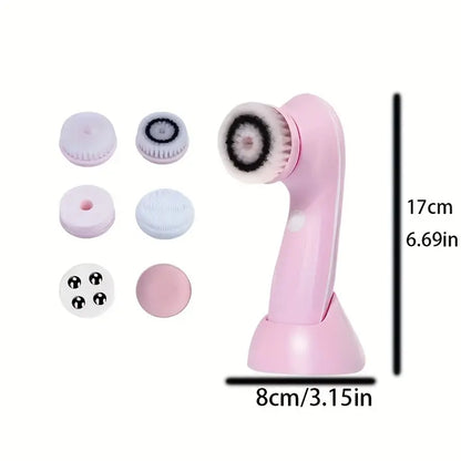 6 In  In 1 Electric Beauty Instrument, Facial Cleaning Brush Cleaning Pores To Remove Blackhead, Skin Care Tools Massager