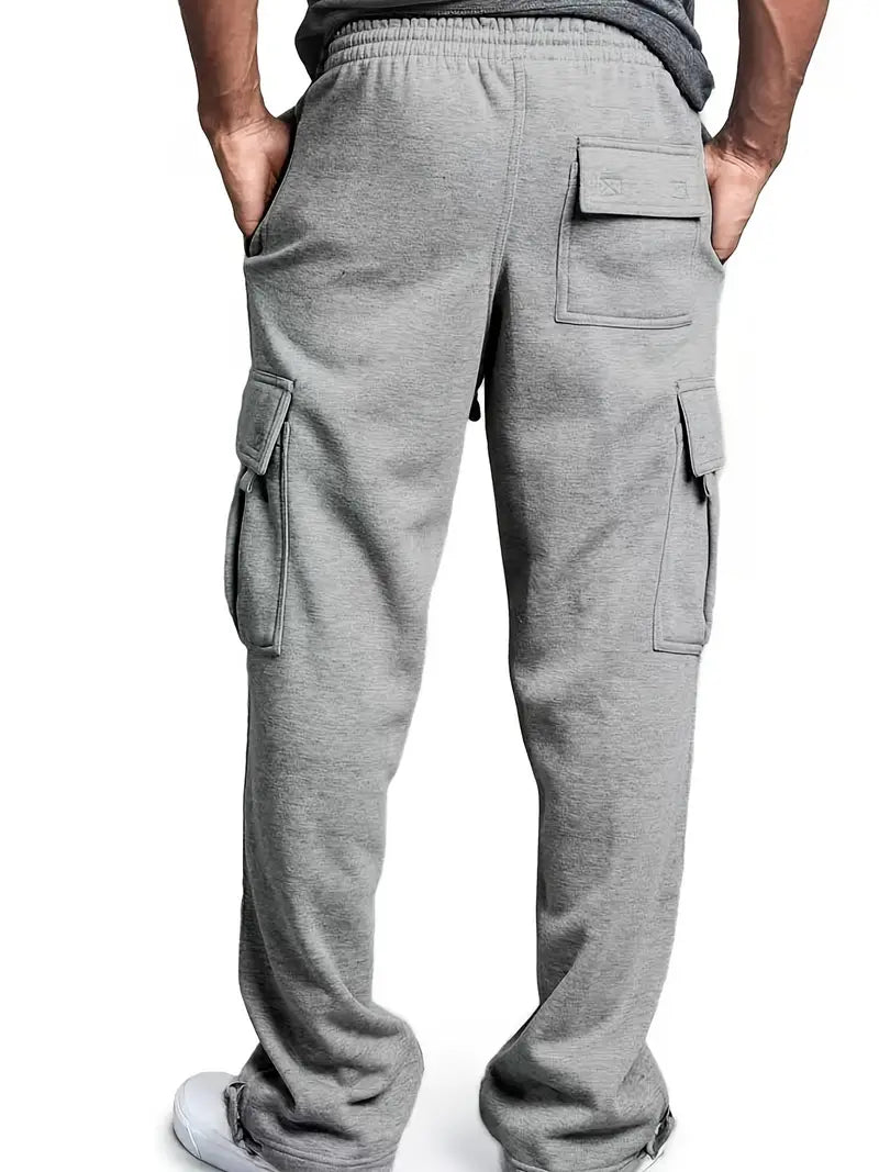 Men's Casual Joggers Pants, Athletic Drawstring Cargo Pants