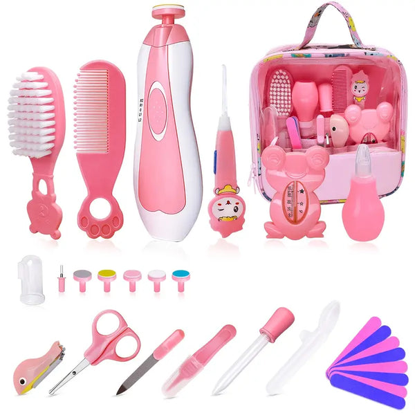 Baby Healthcare And Grooming Kit, Electric Safety Nail Trimmer Baby Nursery Kit, Newborn Care Kits With Hair Brush Comb,