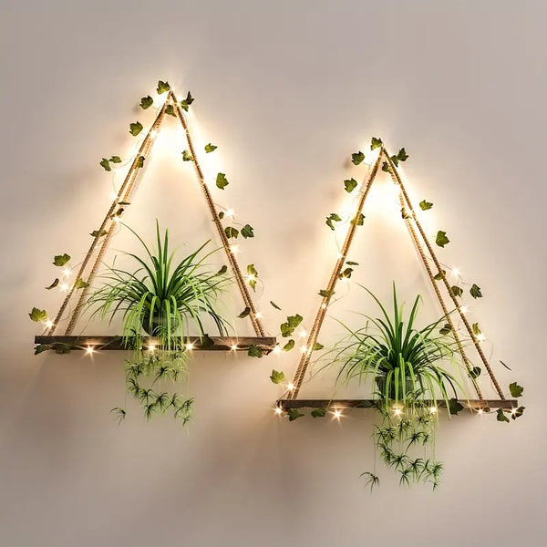 2m/6.56ft 20 LED Decorative Ivy String Lights - Maple Leaf Garland Hanging Lights for Room, Bedroom, Wall, and Yard Decoration