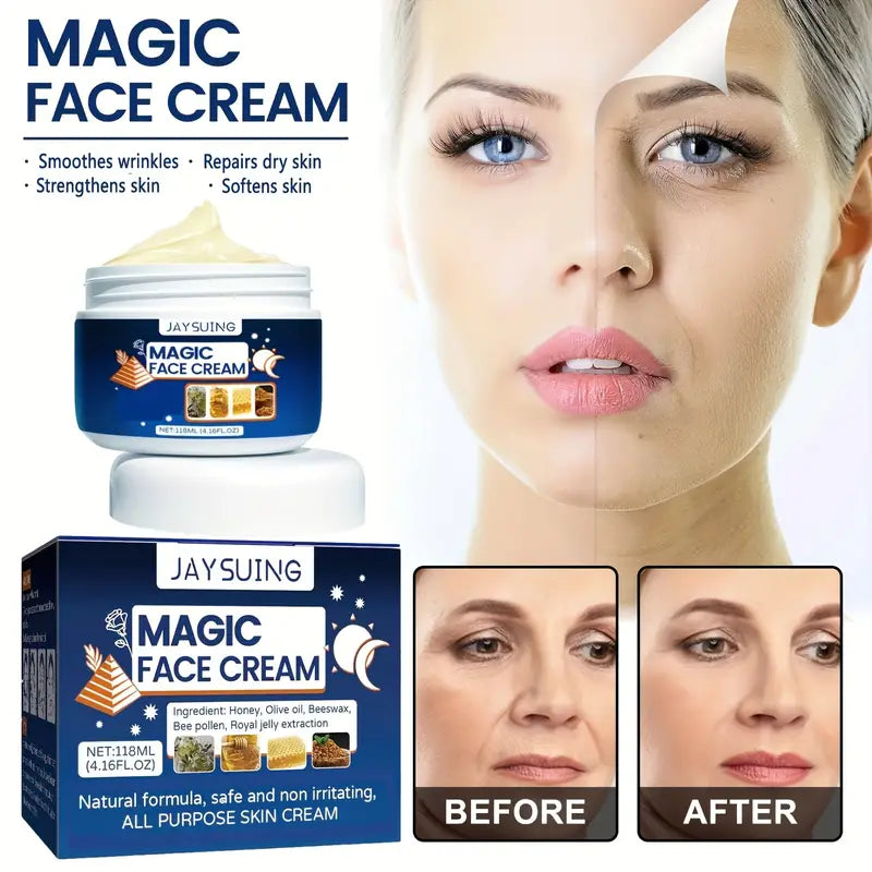 1pc Skin Care Face Cream, Fade Acne Facial Fine Lines Moisturizing Firming Brightening Skin Face Cream