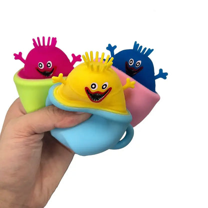 1pc Monster Creative Squeeze Tea Cup Funny Toy