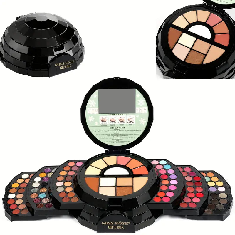 Gorgeous Professional Makeup Set: Eyeshadow, Concealer, Contour, Foundation, Lipstick - Perfect Gift for Women!