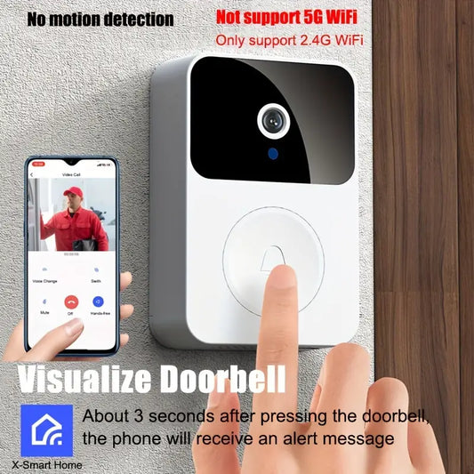 1pc Doorbell Camera Wireless,Intelligent Visual Doorbell Home Intercom.