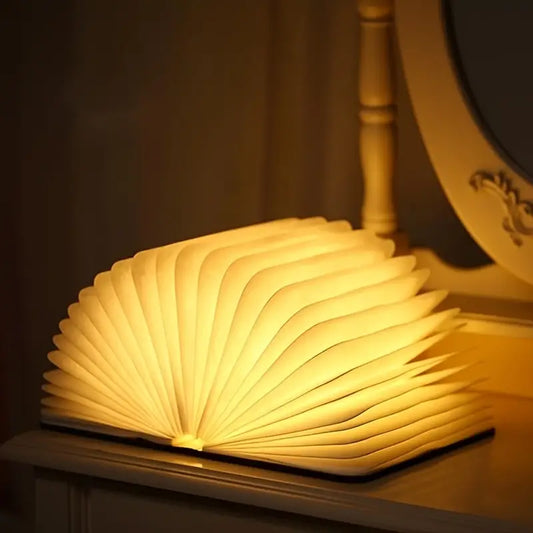 Three-color Leather Book Lamp Night Light