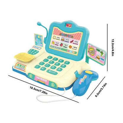 Cash Register Pretend Play Calculator With Scanner Cash Register Toy Children's