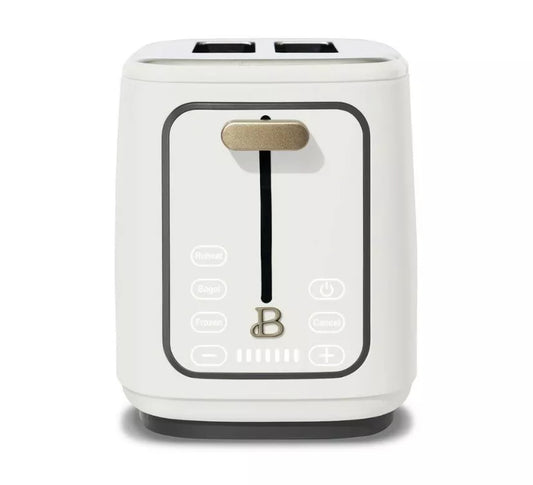 Beautiful 2 Slice Touchscreen Toaster Drew Barrymore - White New
