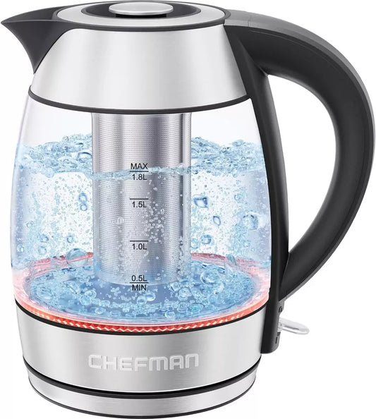 Chefman Power Infusion 1.8L Electric Tea Kettle With Tea Infuser