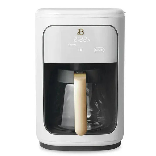 Beautiful 19027 14-Cup Programmable Coffee Maker - White Icing