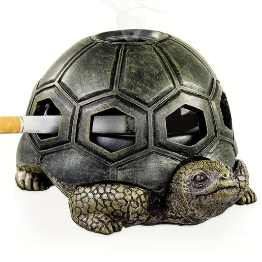 1pc Turtle Ashtrays For Cigarettes Ashtray With Lid.