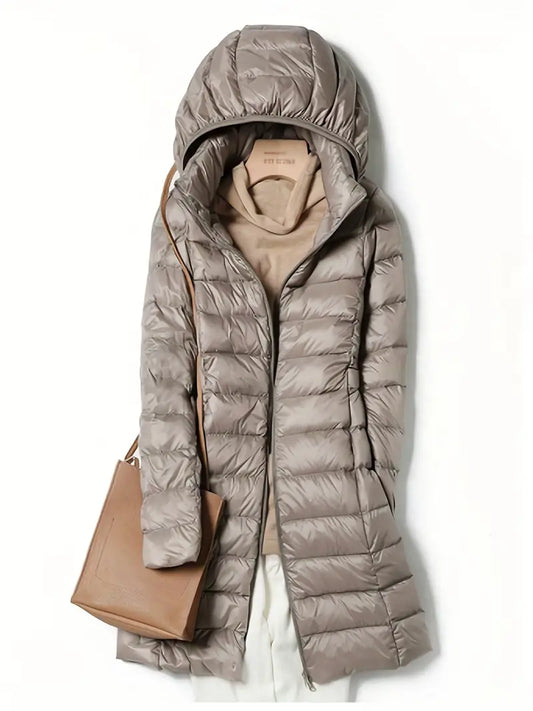 Zip Up Warm Hooded Coat