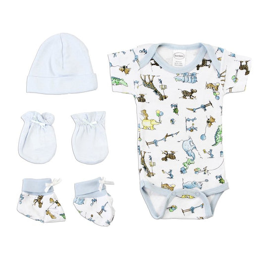 Bambini Baby Shower Layette Gift Set, 4pc (Baby Boys)