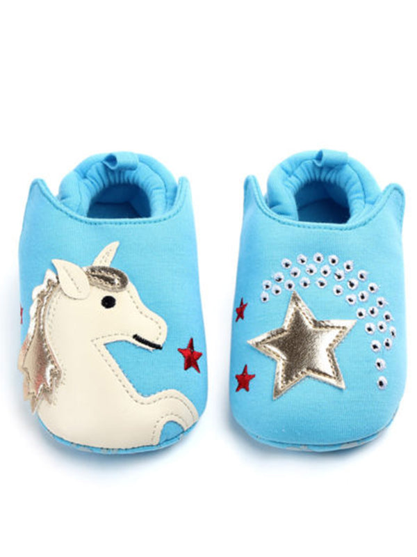 Unisex Toddler Non-Slip Boots Socks Baby Cartoon Warm Shoes Anti-slip Slipper
