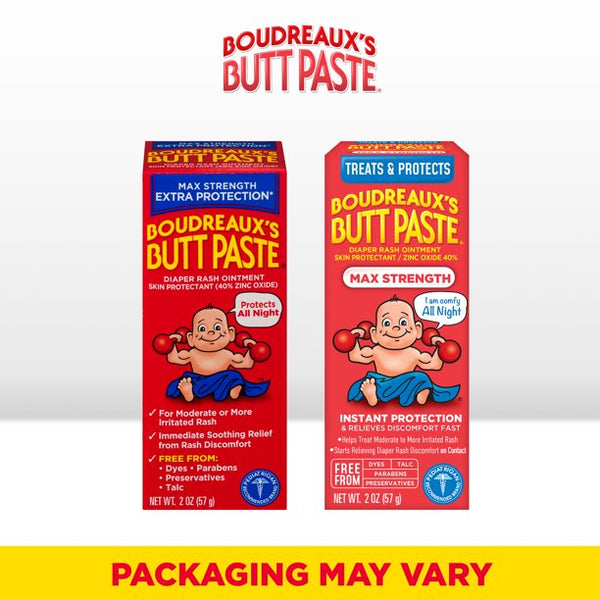 Boudreaux's Butt Paste Maximum Strength, Baby Diaper Rash Cream,