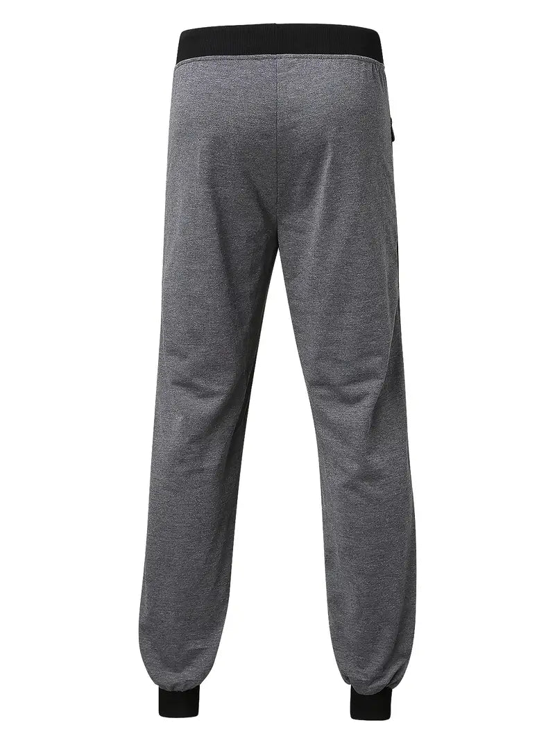 Men's Casual Slim Fit Jogger Sweatpants With Zippered Pockets