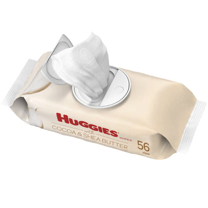Huggies Scented Wipes with Cocoa & Shea Butter, 1 Flip-Top Pack (56 Wipes Total)