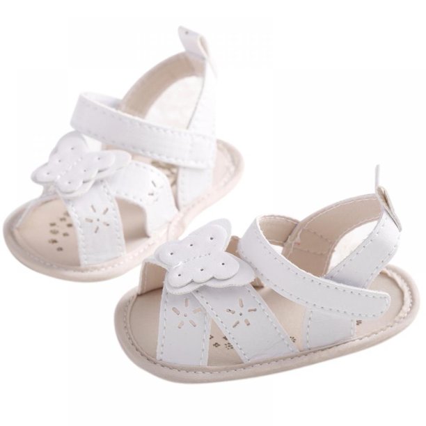 Newborn Baby Boys Girls Summer Breathable Soft PU Leather Soft Shoes