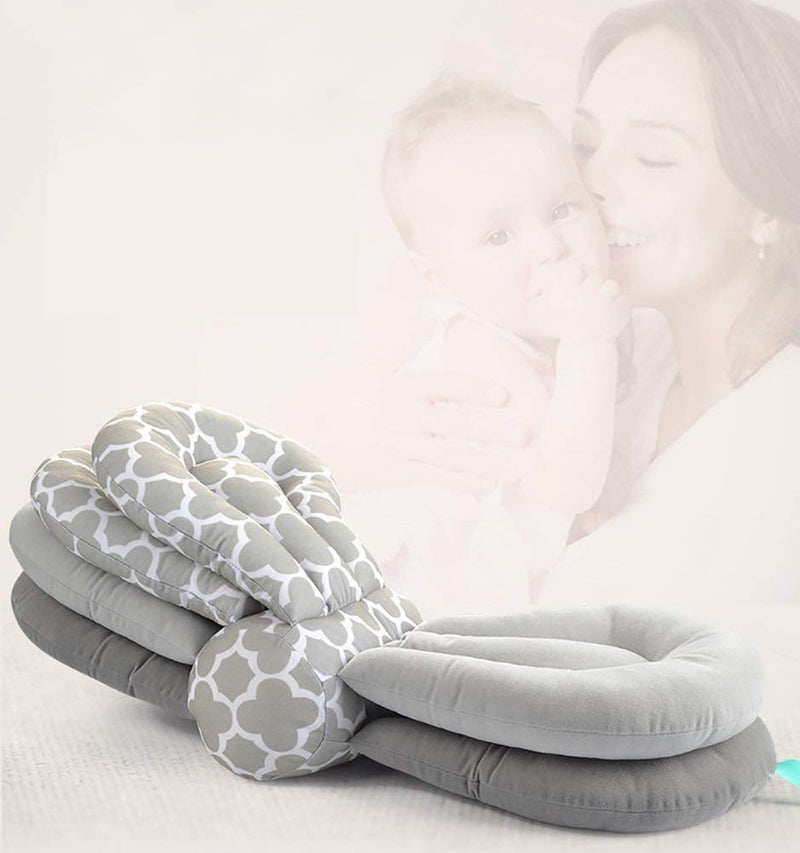 Blublu Park Adjustable Nursing Pillow, Multi-Function Altering layers Maternity Baby Breastfeeding Pillow, Gray