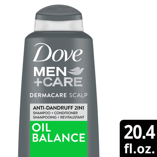 Dove Men Care Dermacare Scalp Oil Balance 2-in-1 Shampoo and Conditioner 20.4 fl oz