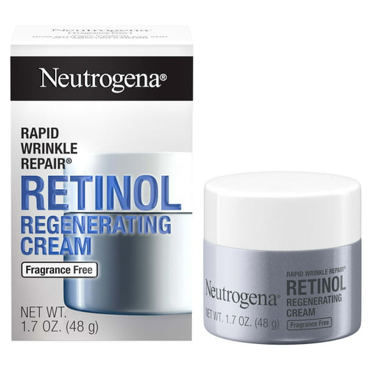 Neutrogena Rapid Wrinkle Repair Hyaluronic Acid & Retinol Face Cream, 1.7 oz