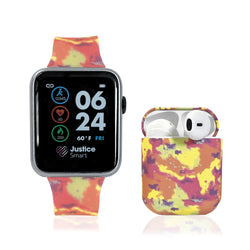 Justice Unisex Children's Smartwatch and Earbud Set with Tie-Dye Design in One Size - JSE40106WMC S