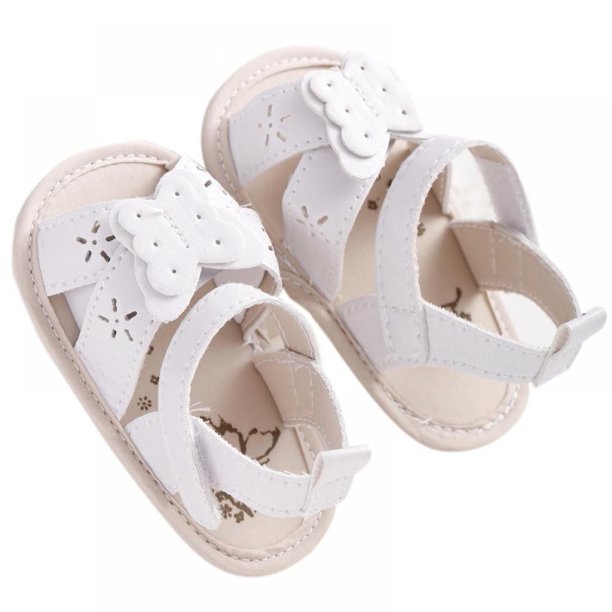 Newborn Baby Boys Girls Summer Breathable Soft PU Leather Soft Shoes