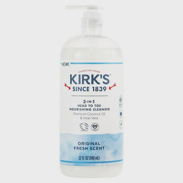 Kirk's Castile 3-In-1 Head to Toe Nourishing Body Wash, 32 oz.