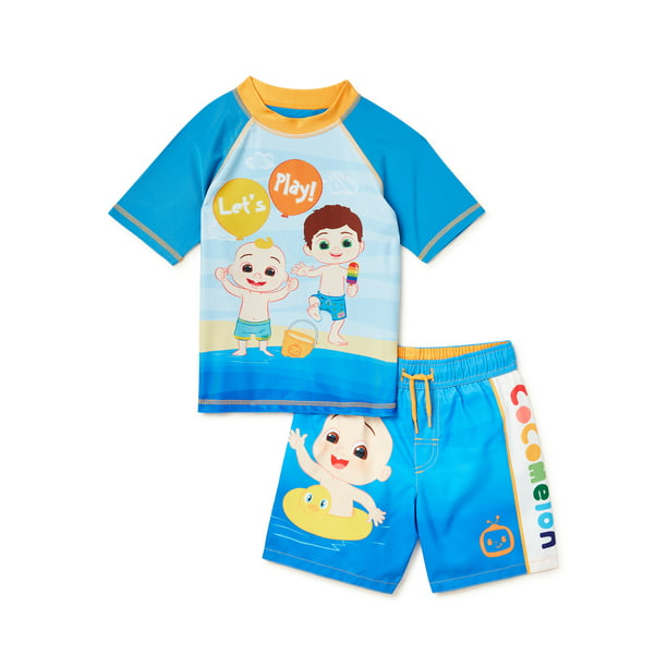 Cocomelon Toddler Boy Swim Set, 2-Piece, Sizes 2T-4T
