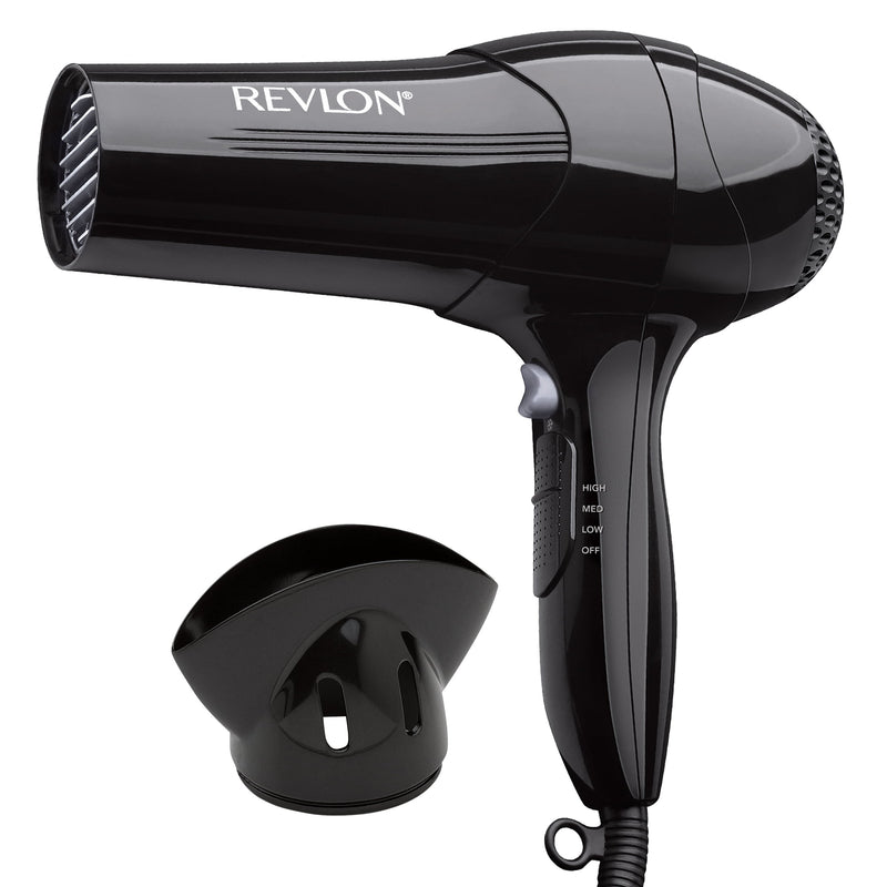 Revlon Quick Dry Lightweight Hair Dryers, Black with Concentrator